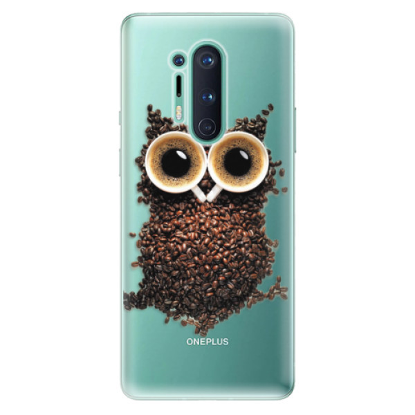 Odolné silikonové pouzdro iSaprio - Owl And Coffee - OnePlus 8 Pro