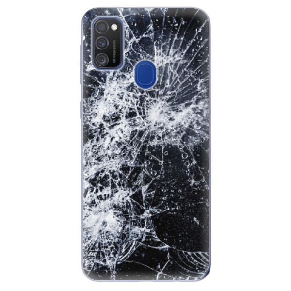 Odolné silikonové pouzdro iSaprio - Cracked - Samsung Galaxy M21