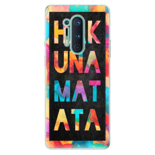 Odolné silikonové pouzdro iSaprio - Hakuna Matata 01 - OnePlus 8 Pro