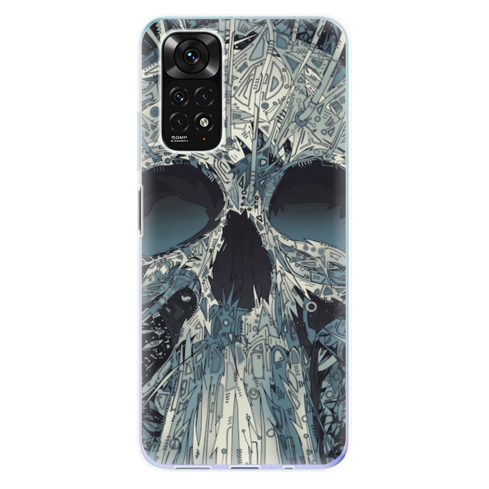 Odolné silikonové pouzdro iSaprio - Abstract Skull - Xiaomi Redmi Note 11 / Note 11S