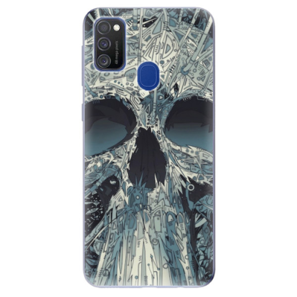 Odolné silikonové pouzdro iSaprio - Abstract Skull - Samsung Galaxy M21