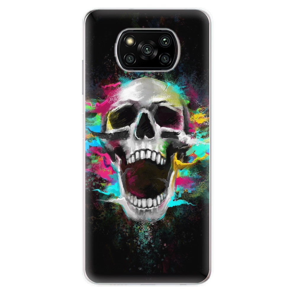 Odolné silikonové pouzdro iSaprio - Skull in Colors - Xiaomi Poco X3 Pro / X3 NFC