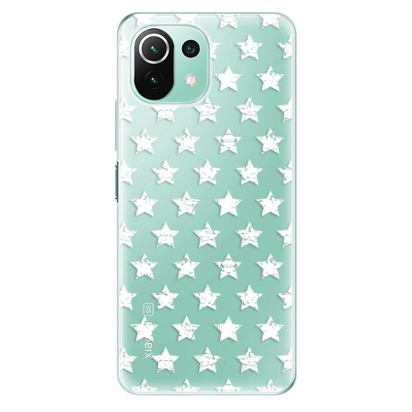 Odolné silikonové pouzdro iSaprio - Stars Pattern - white - Xiaomi Mi 11 Lite