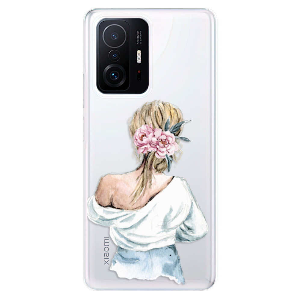 Odolné silikonové pouzdro iSaprio - Girl with flowers - Xiaomi 11T / 11T Pro