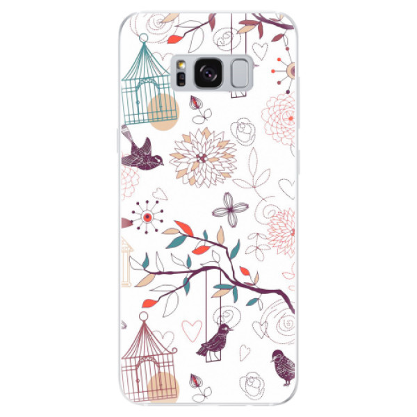 Odolné silikonové pouzdro iSaprio - Birds - Samsung Galaxy S8