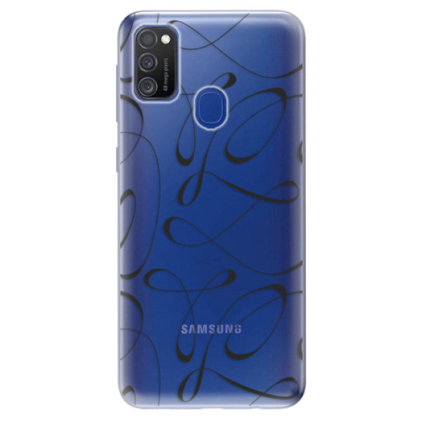 Odolné silikonové pouzdro iSaprio - Fancy - black - Samsung Galaxy M21