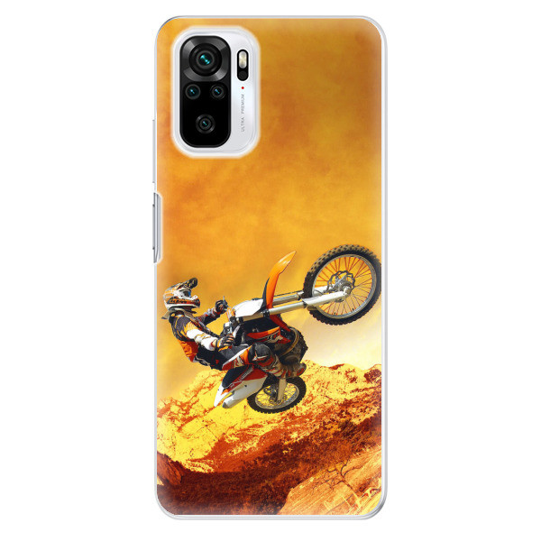 Odolné silikonové pouzdro iSaprio - Motocross - Xiaomi Redmi Note 10 / Note 10S