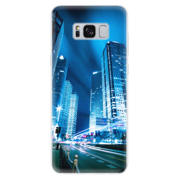 Odolné silikonové pouzdro iSaprio - Night City Blue - Samsung Galaxy S8