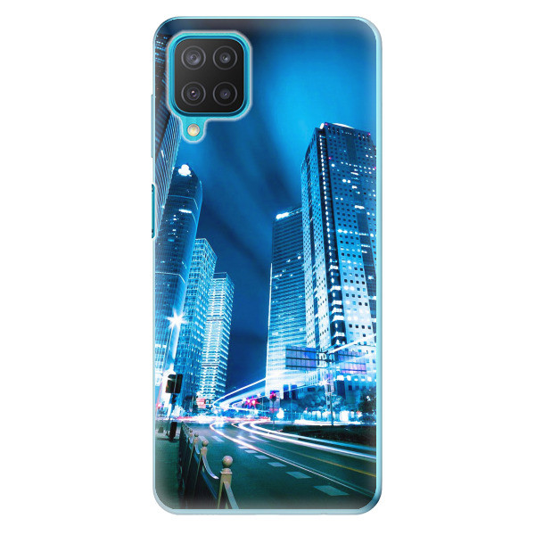 Odolné silikonové pouzdro iSaprio - Night City Blue - Samsung Galaxy M12