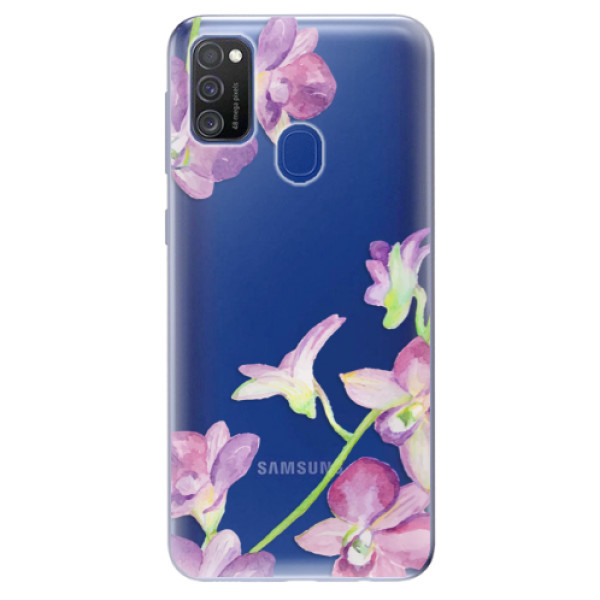 Odolné silikonové pouzdro iSaprio - Purple Orchid - Samsung Galaxy M21
