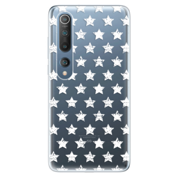 Odolné silikonové pouzdro iSaprio - Stars Pattern - white - Xiaomi Mi 10 / Mi 10 Pro
