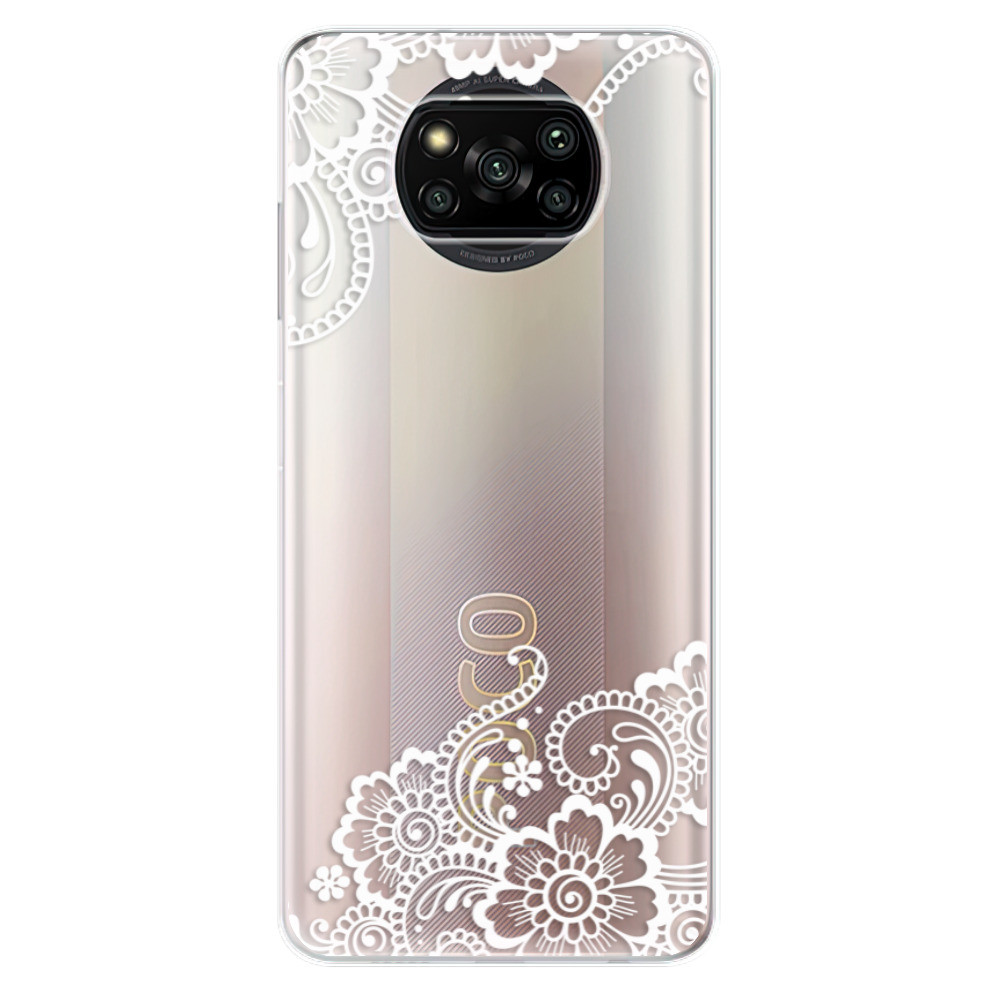 Odolné silikonové pouzdro iSaprio - White Lace 02 - Xiaomi Poco X3 Pro / X3 NFC