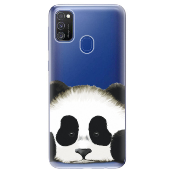 Odolné silikonové pouzdro iSaprio - Sad Panda - Samsung Galaxy M21