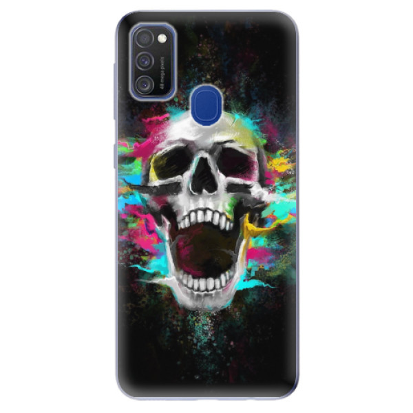 Odolné silikonové pouzdro iSaprio - Skull in Colors - Samsung Galaxy M21