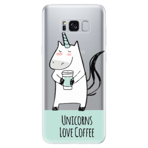 Odolné silikonové pouzdro iSaprio - Unicorns Love Coffee - Samsung Galaxy S8
