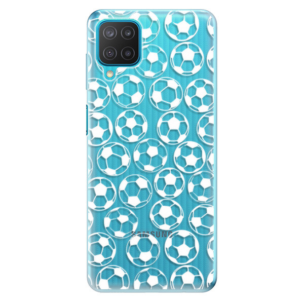 Odolné silikonové pouzdro iSaprio - Football pattern - white - Samsung Galaxy M12