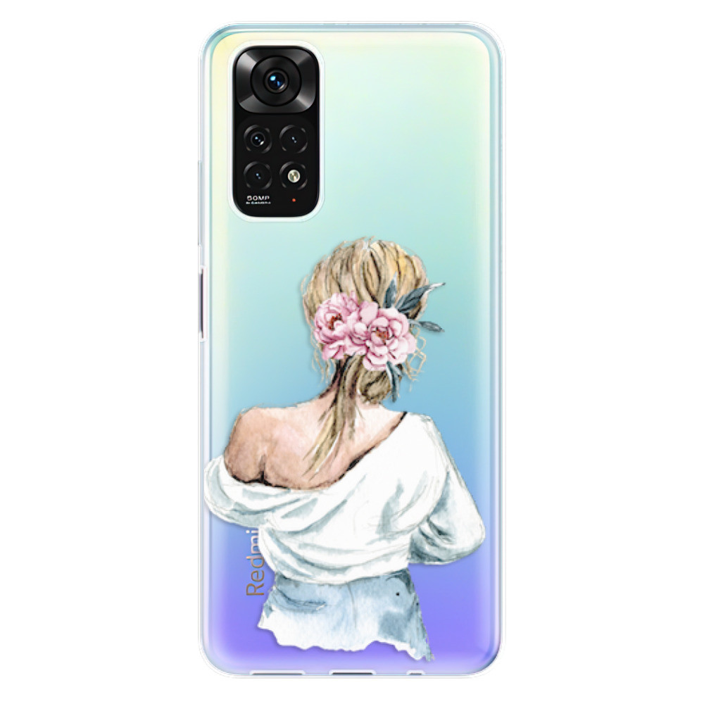 Odolné silikonové pouzdro iSaprio - Girl with flowers - Xiaomi Redmi Note 11 / Note 11S