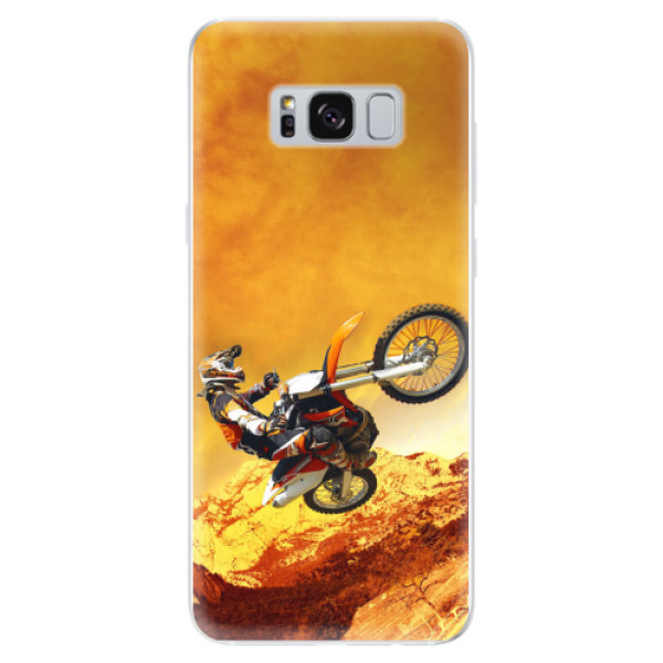 Odolné silikonové pouzdro iSaprio - Motocross - Samsung Galaxy S8