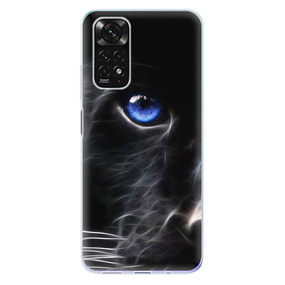 Odolné silikonové pouzdro iSaprio - Black Puma - Xiaomi Redmi Note 11 / Note 11S