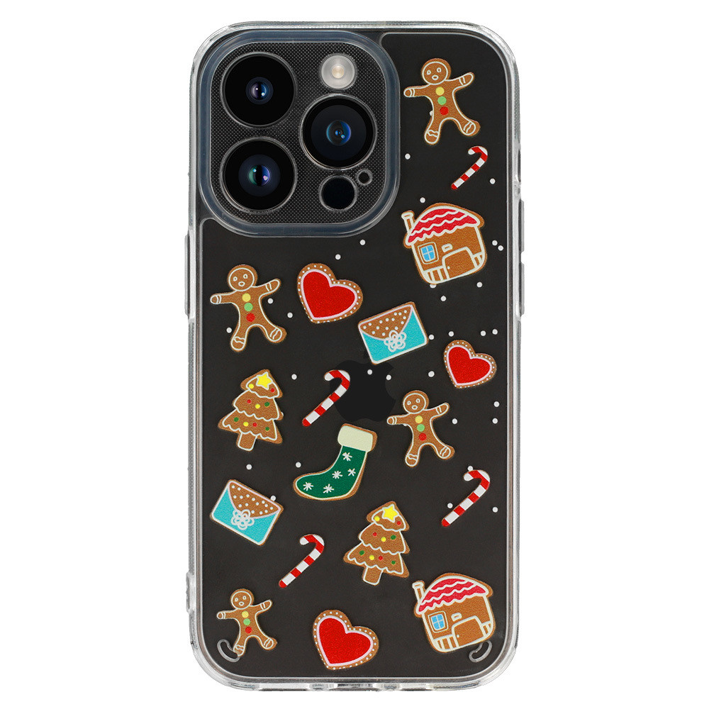 Tel Protect Christmas průhledné pouzdro pro Samsung S23 FE - vzor 2 Sweet cookies