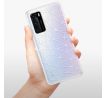 Odolné silikonové pouzdro iSaprio - Abstract Triangles 03 - white - Huawei P40