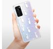 Odolné silikonové pouzdro iSaprio - Cat pattern 05 - white - Huawei P40