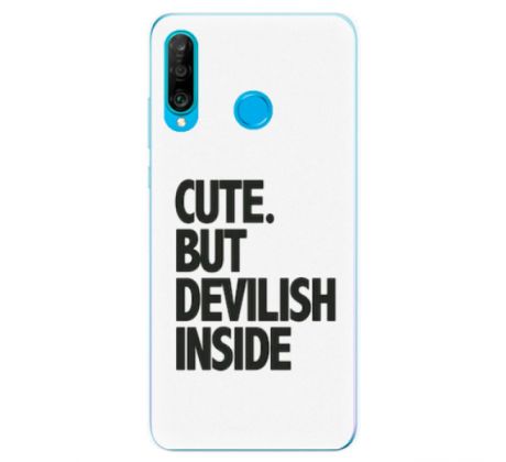 Odolné silikonové pouzdro iSaprio - Devilish inside - Huawei P30 Lite