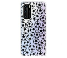 Odolné silikonové pouzdro iSaprio - Football pattern - black - Huawei P40
