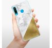 Odolné silikonové pouzdro iSaprio - Gold and WH Marble - Huawei P30 Lite
