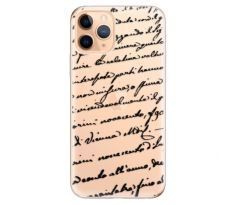 Odolné silikonové pouzdro iSaprio - Handwriting 01 - black - iPhone 11 Pro