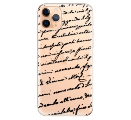 Odolné silikonové pouzdro iSaprio - Handwriting 01 - black - iPhone 11 Pro Max