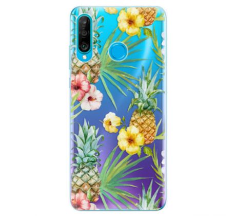 Odolné silikonové pouzdro iSaprio - Pineapple Pattern 02 - Huawei P30 Lite