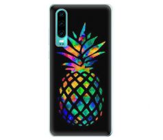 Odolné silikonové pouzdro iSaprio - Rainbow Pineapple - Huawei P30