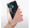 Odolné silikonové pouzdro iSaprio - Rose and Black Marble - Huawei P30 Lite