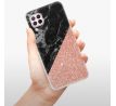 Odolné silikonové pouzdro iSaprio - Rose and Black Marble - Huawei P40 Lite
