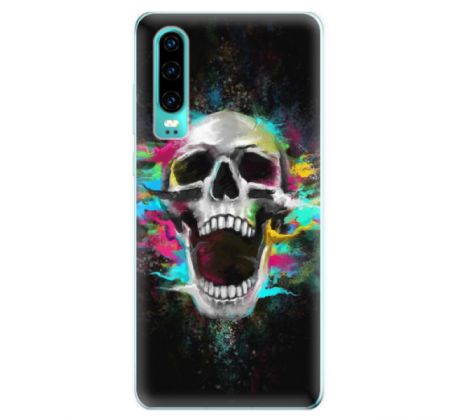Odolné silikonové pouzdro iSaprio - Skull in Colors - Huawei P30