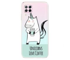Odolné silikonové pouzdro iSaprio - Unicorns Love Coffee - Huawei P40 Lite