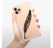 Odolné silikonové pouzdro iSaprio - Writing By Feather - black - iPhone 11 Pro Max