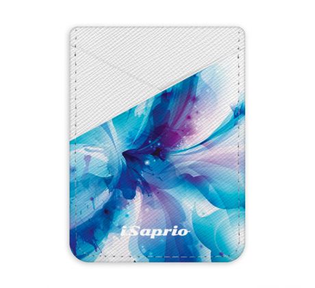 Pouzdro na kreditní karty iSaprio - Abstract Flower - světlá nalepovací kapsa