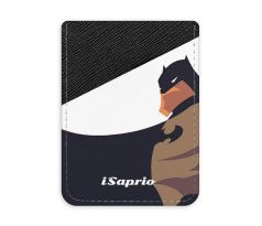 Pouzdro na kreditní karty iSaprio - Bat Comics - tmavá nalepovací kapsa