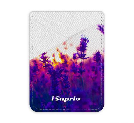 Pouzdro na kreditní karty iSaprio - Lavender Field - světlá nalepovací kapsa