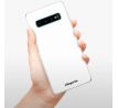 Odolné silikonové pouzdro iSaprio - 4Pure - bílý - Samsung Galaxy S10