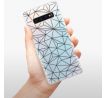 Odolné silikonové pouzdro iSaprio - Abstract Triangles 03 - black - Samsung Galaxy S10+