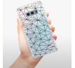 Odolné silikonové pouzdro iSaprio - Abstract Triangles 03 - black - Samsung Galaxy S10e