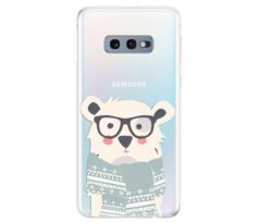 Odolné silikonové pouzdro iSaprio - Bear with Scarf - Samsung Galaxy S10e