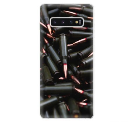 Odolné silikonové pouzdro iSaprio - Black Bullet - Samsung Galaxy S10+