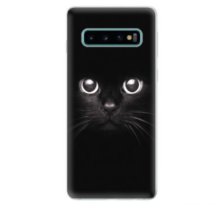 Odolné silikonové pouzdro iSaprio - Black Cat - Samsung Galaxy S10