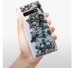 Odolné silikonové pouzdro iSaprio - Black Lace - Samsung Galaxy S10+