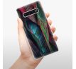 Odolné silikonové pouzdro iSaprio - Black Leaves - Samsung Galaxy S10+