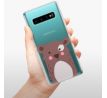 Odolné silikonové pouzdro iSaprio - Brown Bear - Samsung Galaxy S10